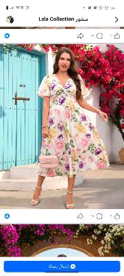 Floral Midi Dress Shein
