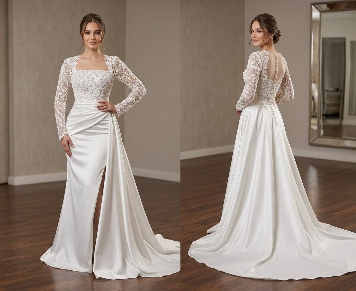 White Lace Wedding Dress