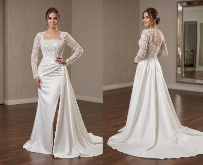 White Lace Wedding Dress