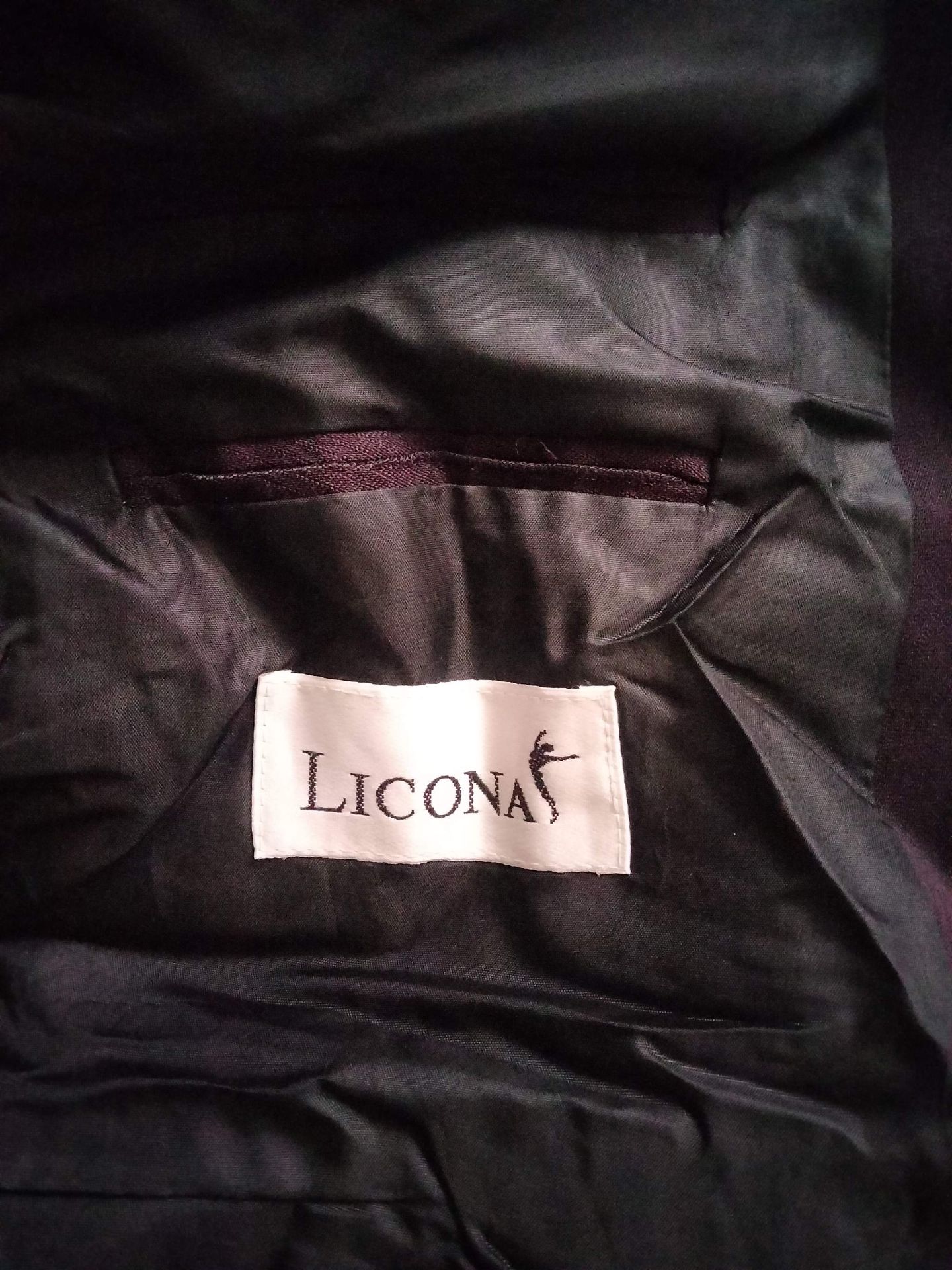 Licona's جاكيت نبيذي مزدوج