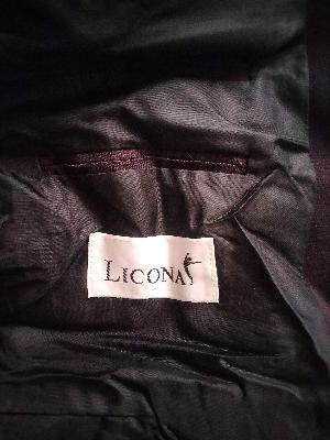 Licona's جاكيت نبيذي مزدوج