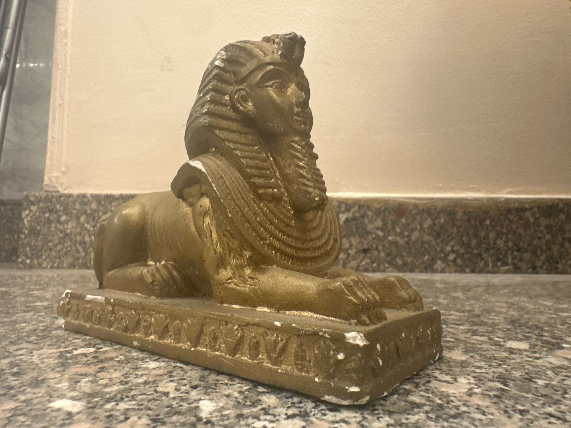 Egyptian sphinx statue