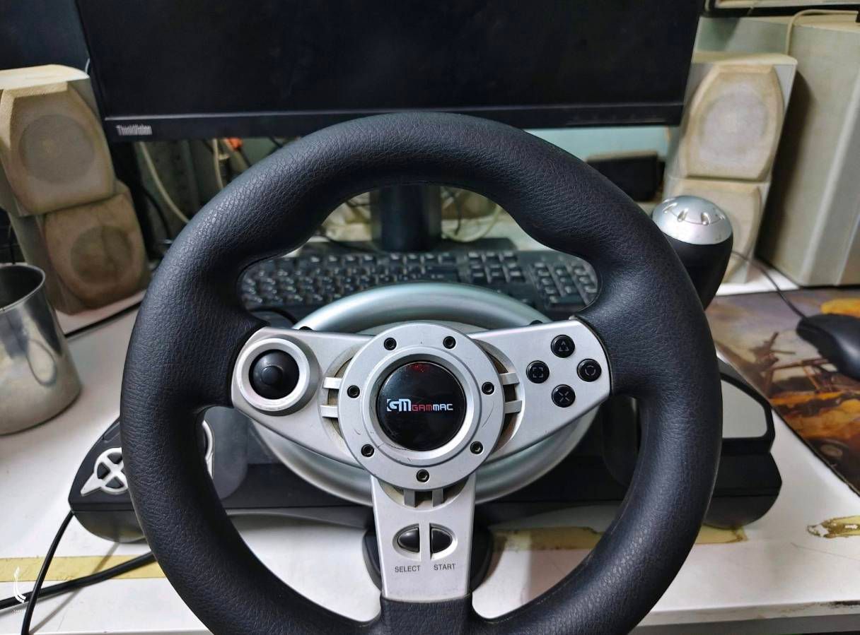 Gaming Wheel Set with Pedals