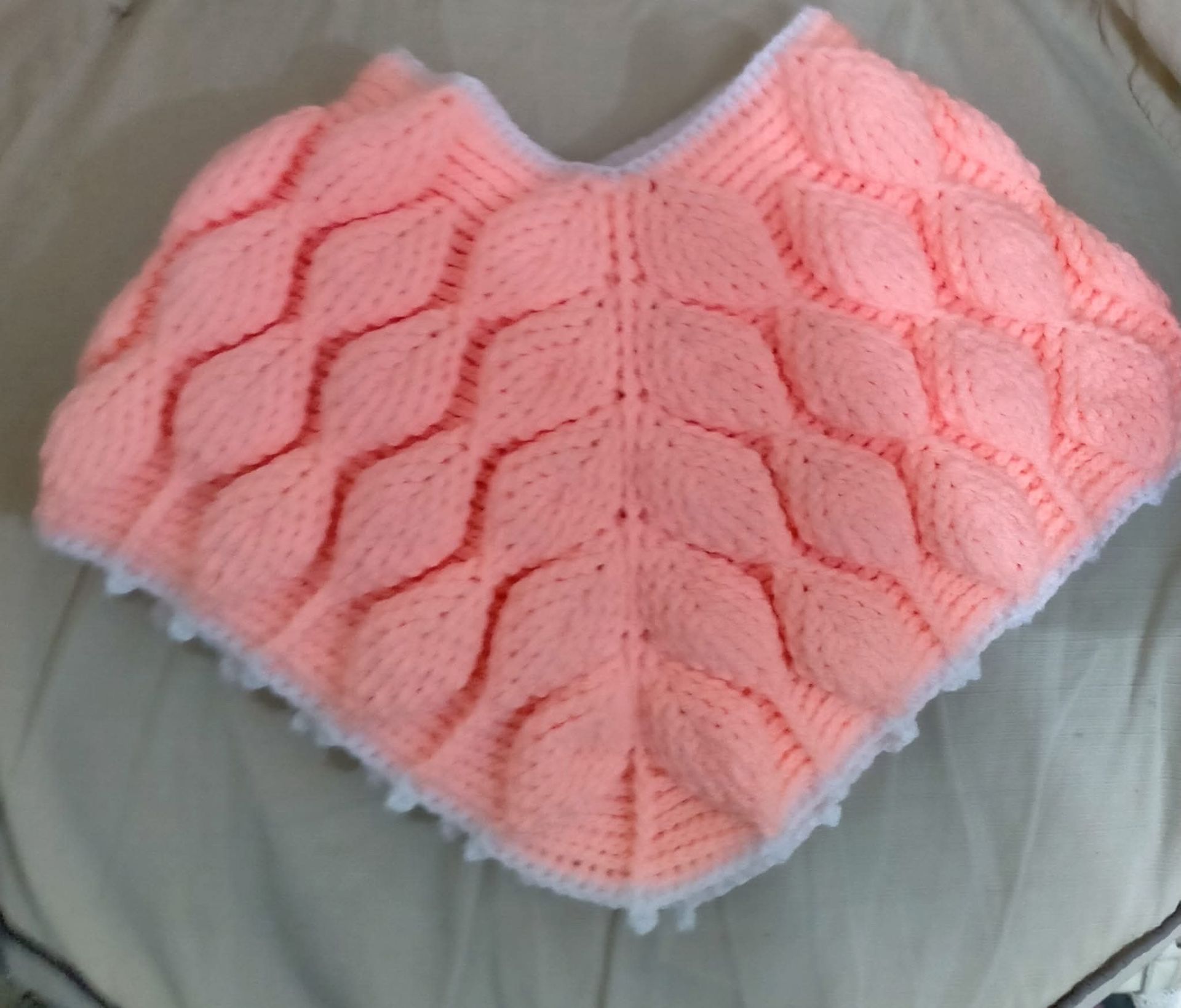 Pink Crocheted Blanket