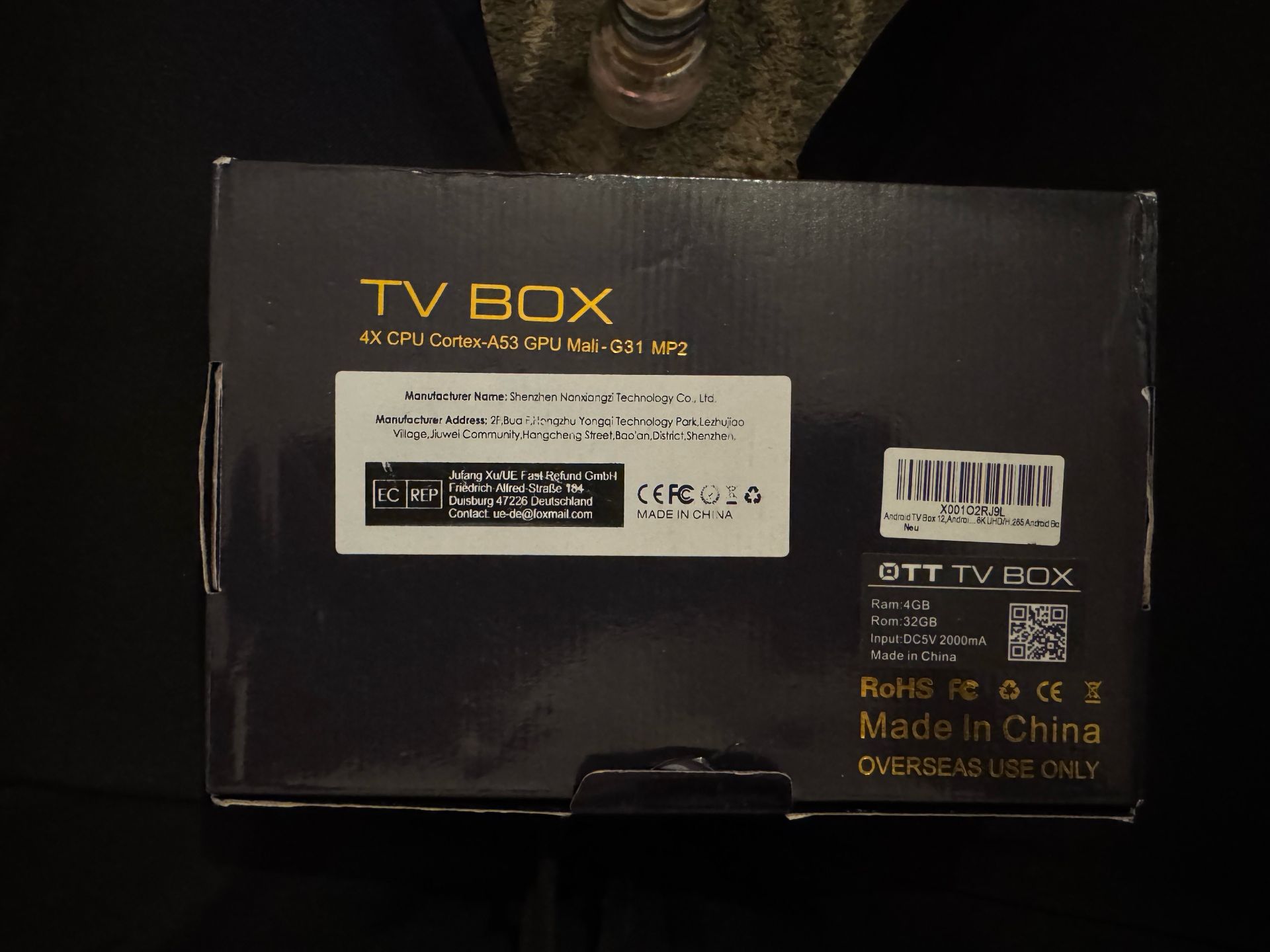 TV Box 4X CPU Cortex-A53