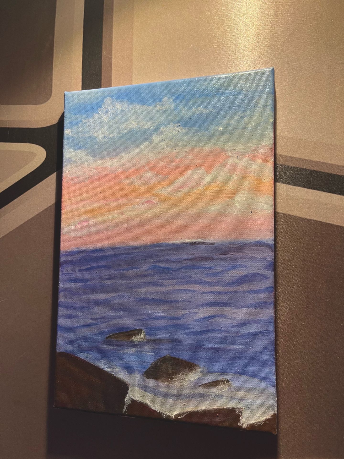 Seascape Sunset Painting