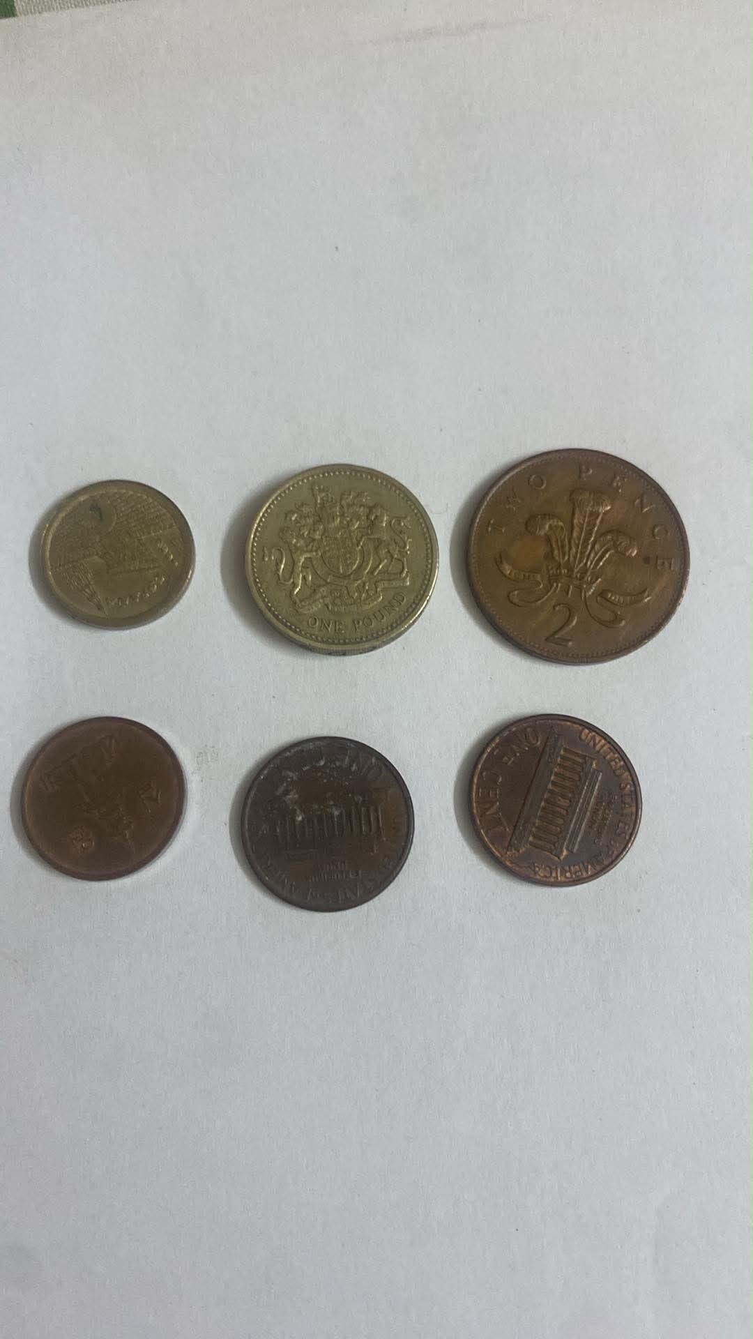 Mixed world coins collection
