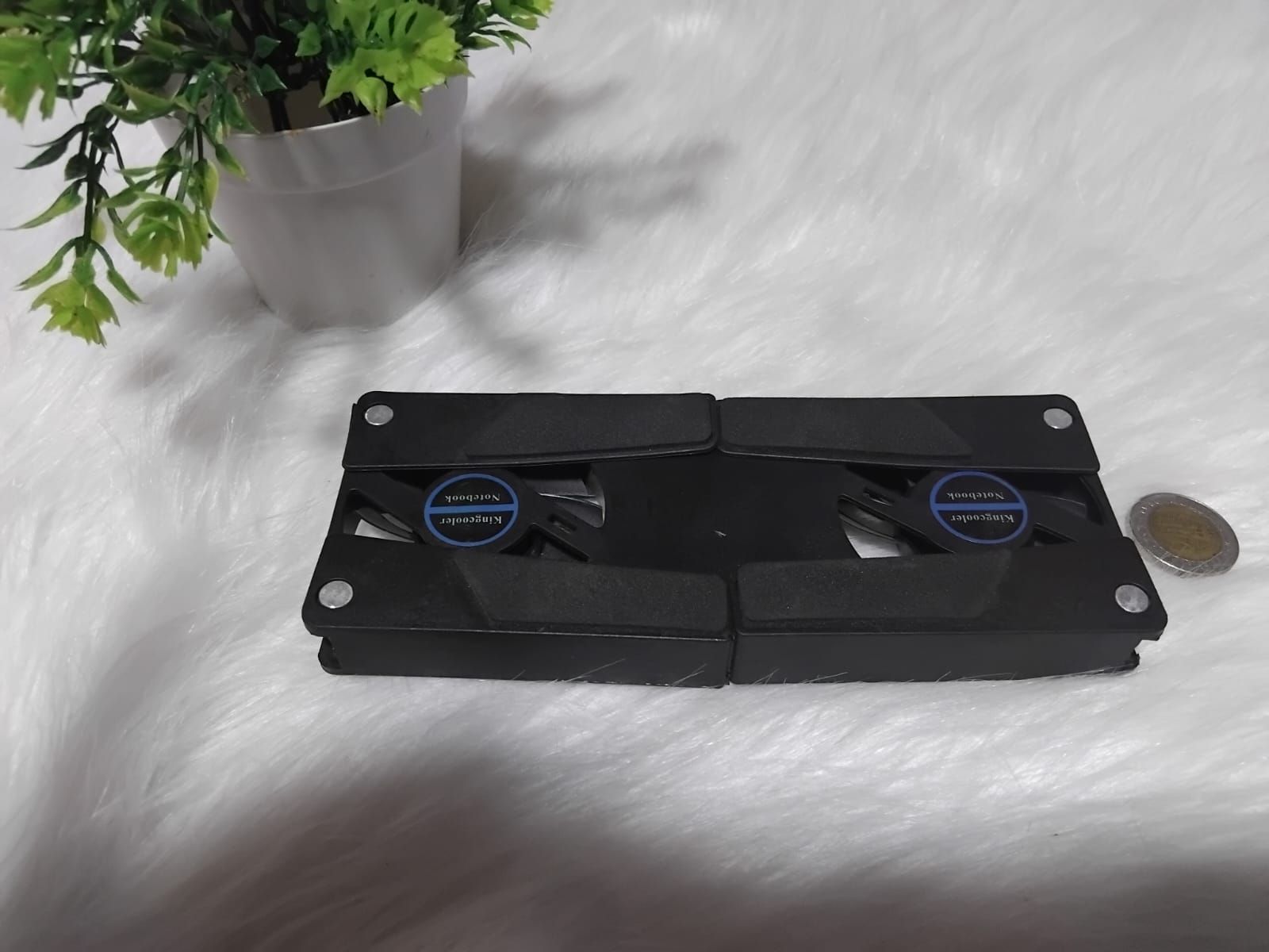 مبرد لابتوب بمروحتين USB