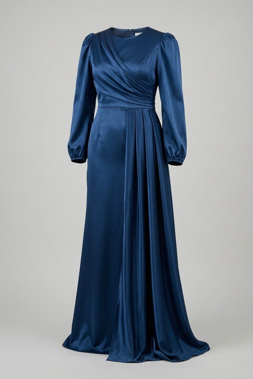 Navy Blue Long Dress