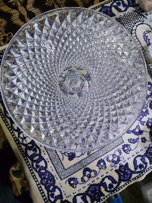 Crystal candy bowl with lid