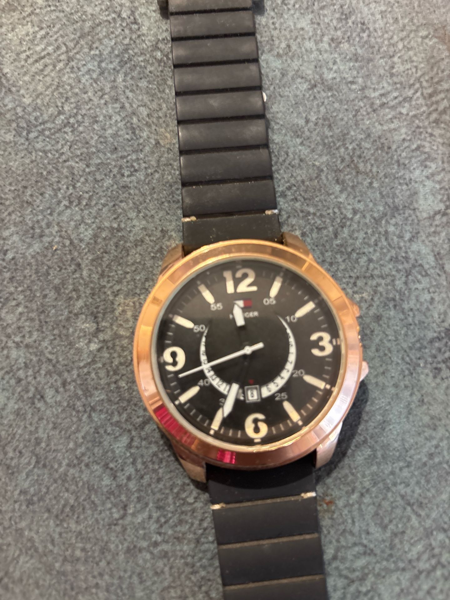 Rose Gold Black Watch