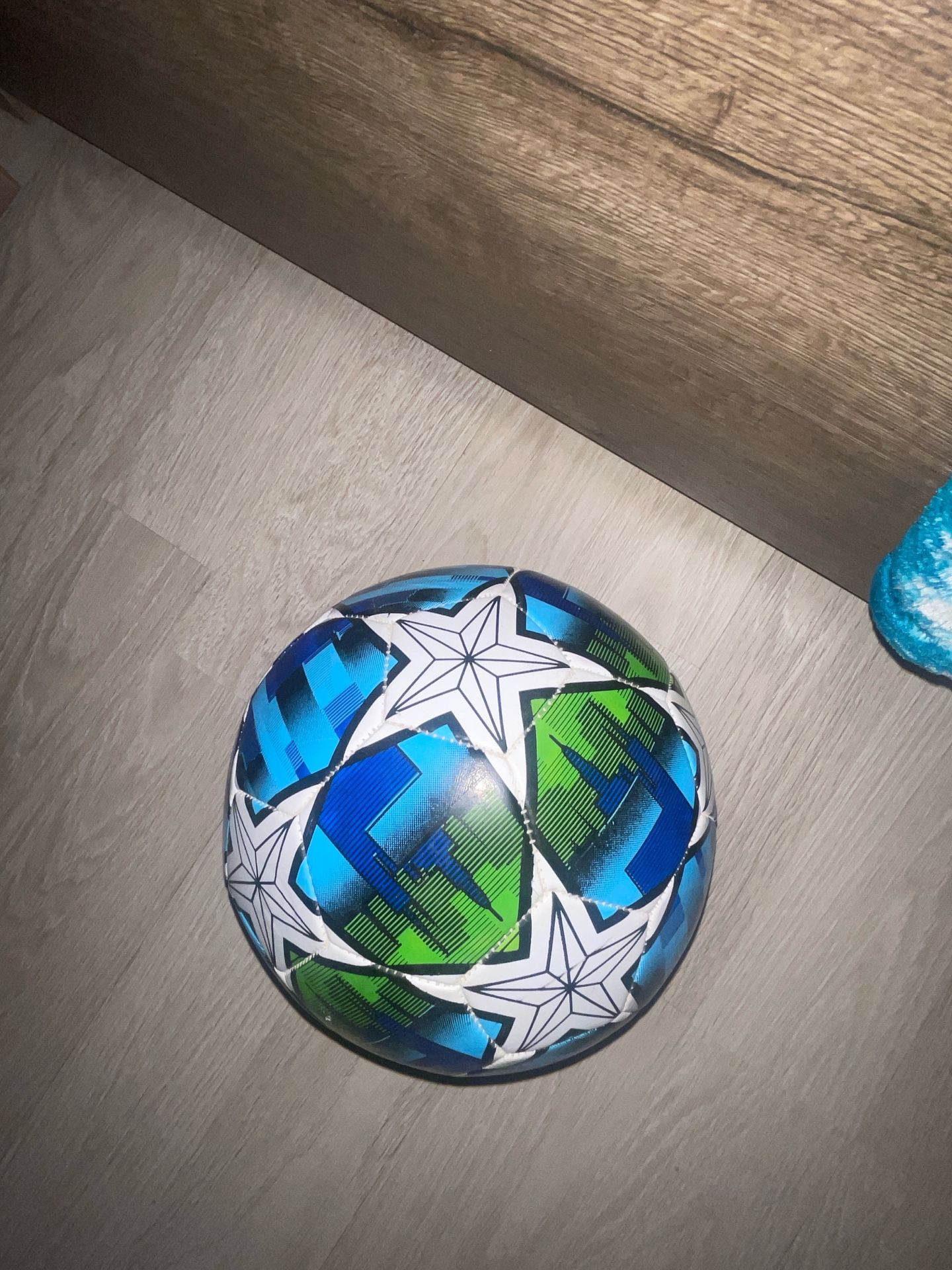 Soccer Ball Blue Green White