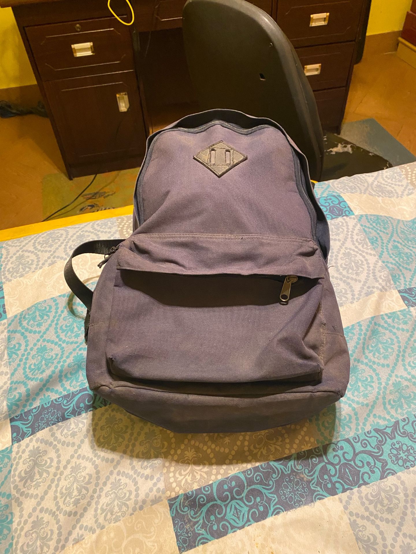 Purple Canvas Backpack