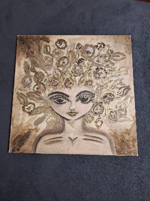 لوحة فنية رسم يدوى غير ممضية