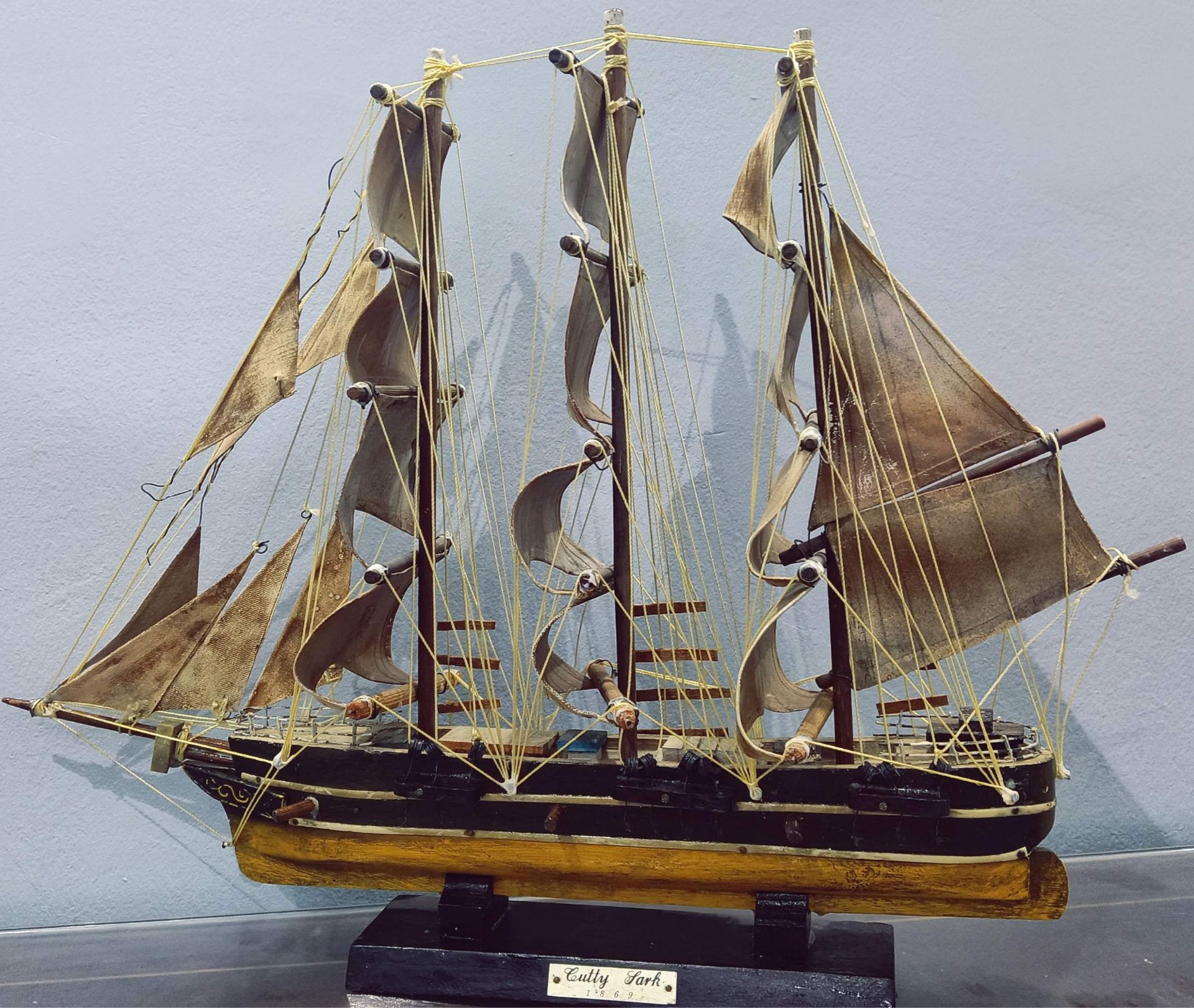 handmade wooden sailing ship⛵