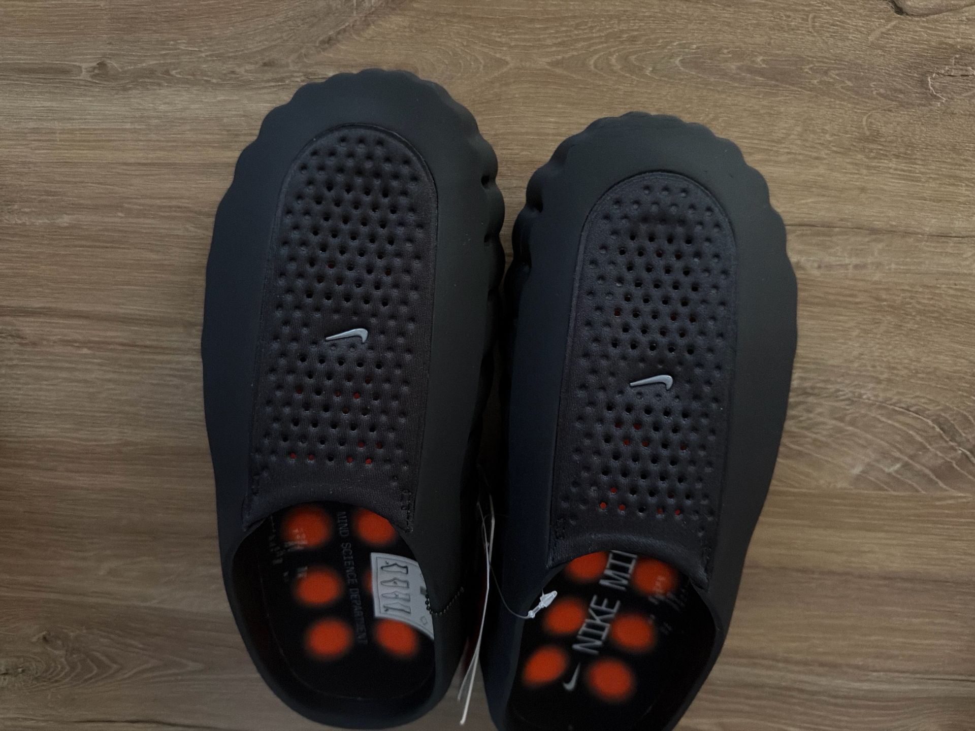 Nike Black Slippers Pair