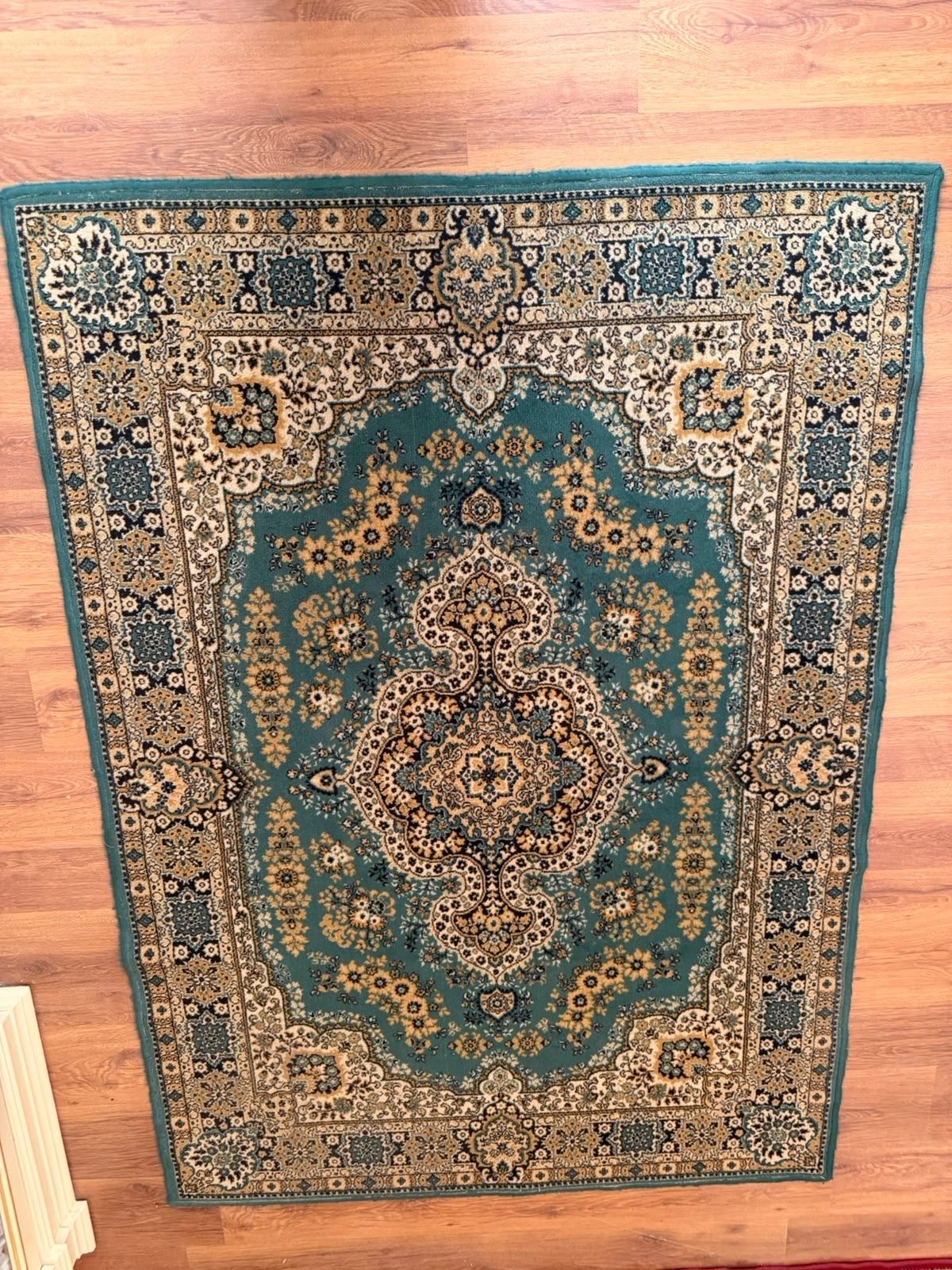 Teal Persian-Style Area Rug